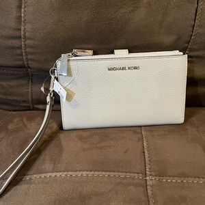 New Michael Kors Jet Set Travel Double Zip Wristlet